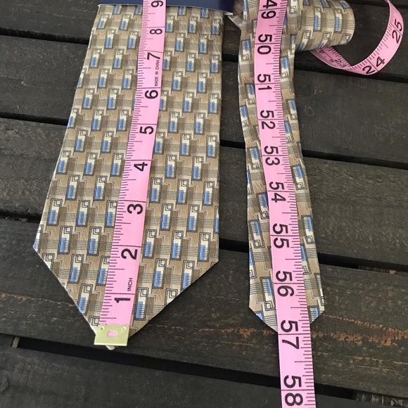 Stafford Men's Silk Ties Bundle of 2 Brown Blue NEW - Picture 13 of 13